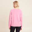 Sweat manches longues rose femme