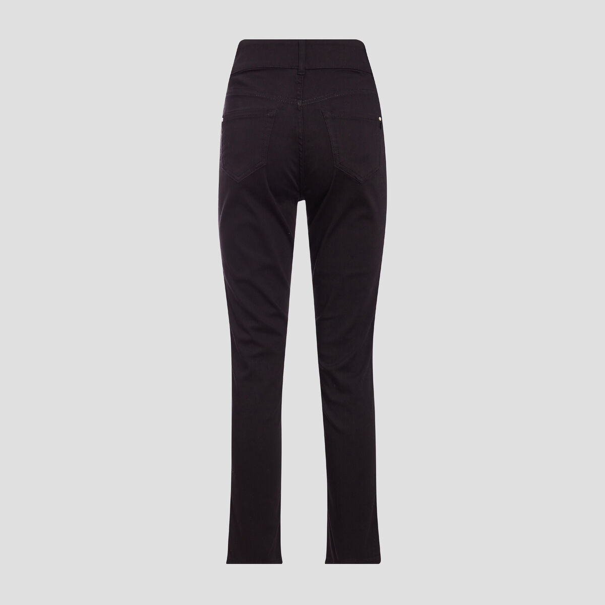 Pantalon ajusté réversible noir femme