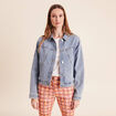 Veste denim denim double stone femme