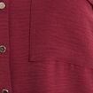 Chemise manches longues bordeaux femme