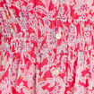 Robe longue &eacute;vas&eacute;e col v manches coudes rose femme