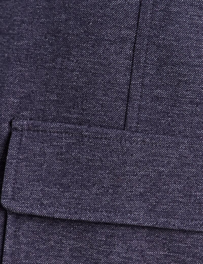 Veste courte droite en jean doubl&eacute;e denim brut femme