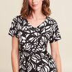 T-shirt manches courtes noir femme