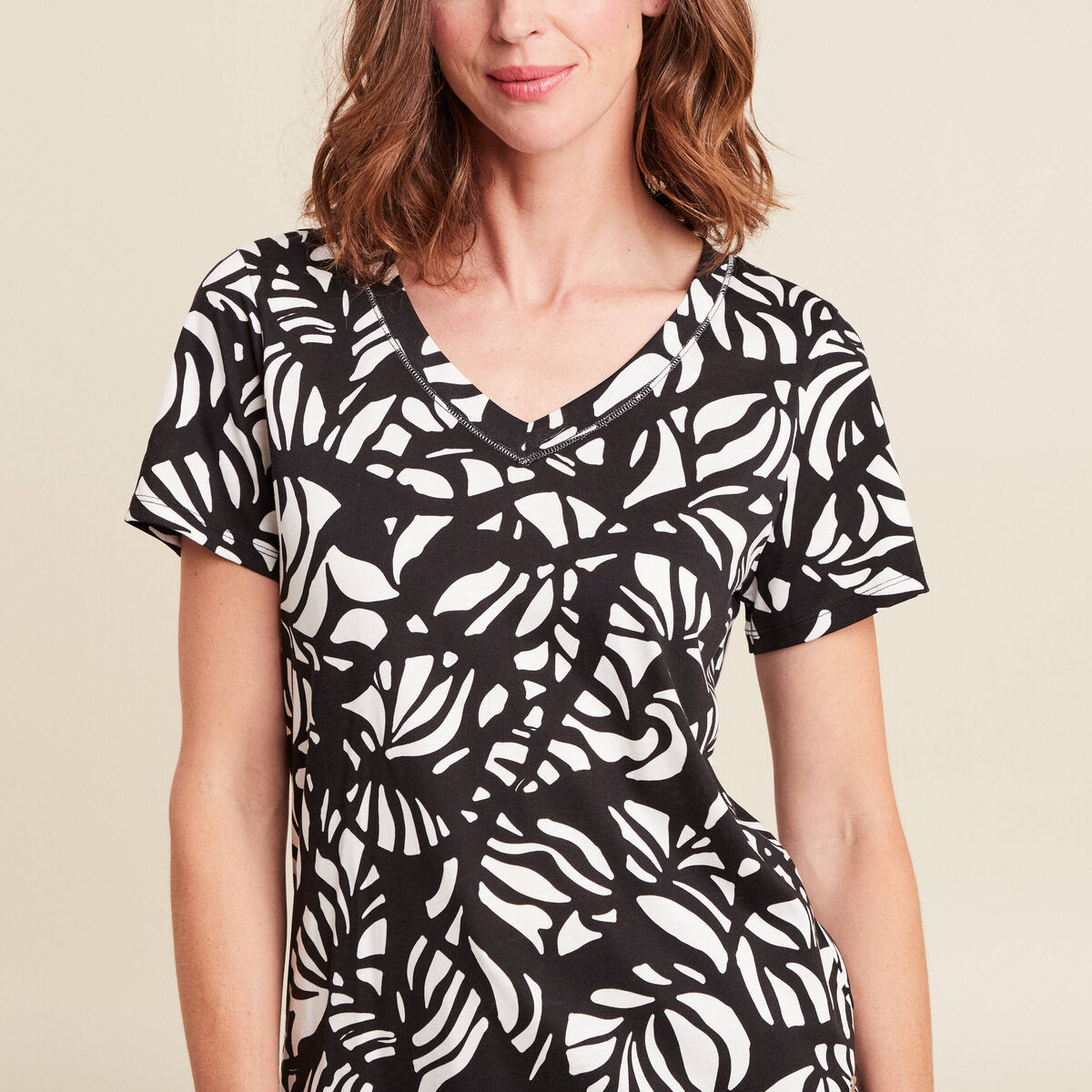 T-shirt manches courtes noir femme