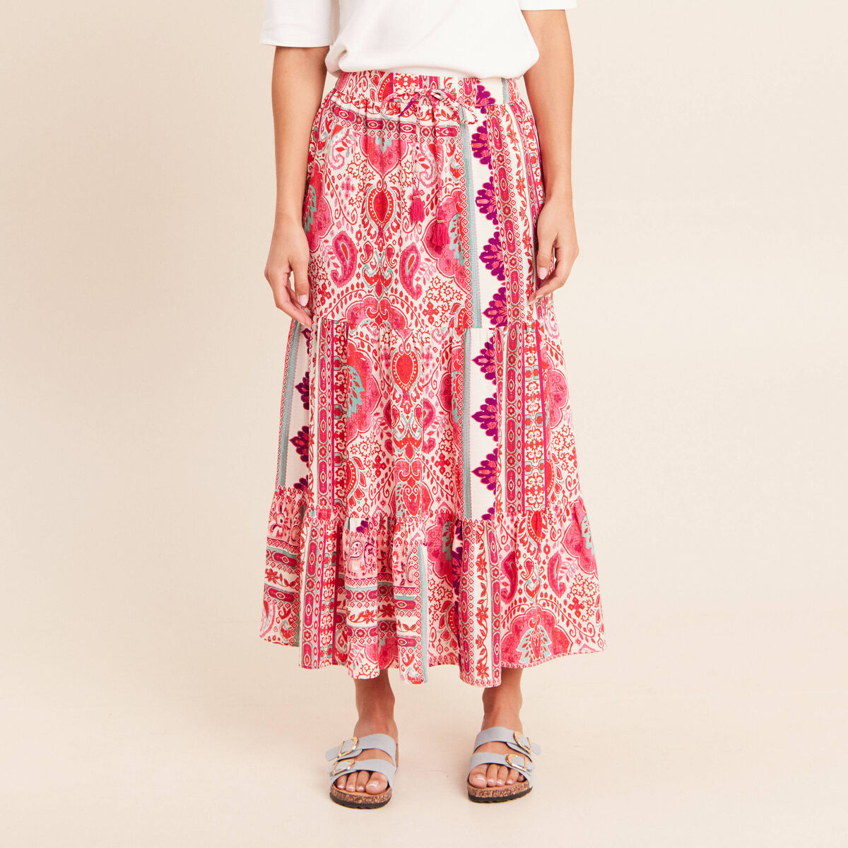 Jupe taille standard rose femme