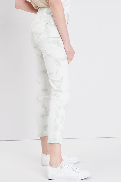 Pantalon ajusté vert clair femme