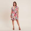 Robe portefeuille rose femme