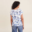 T-shirt manches courtes ecru femme