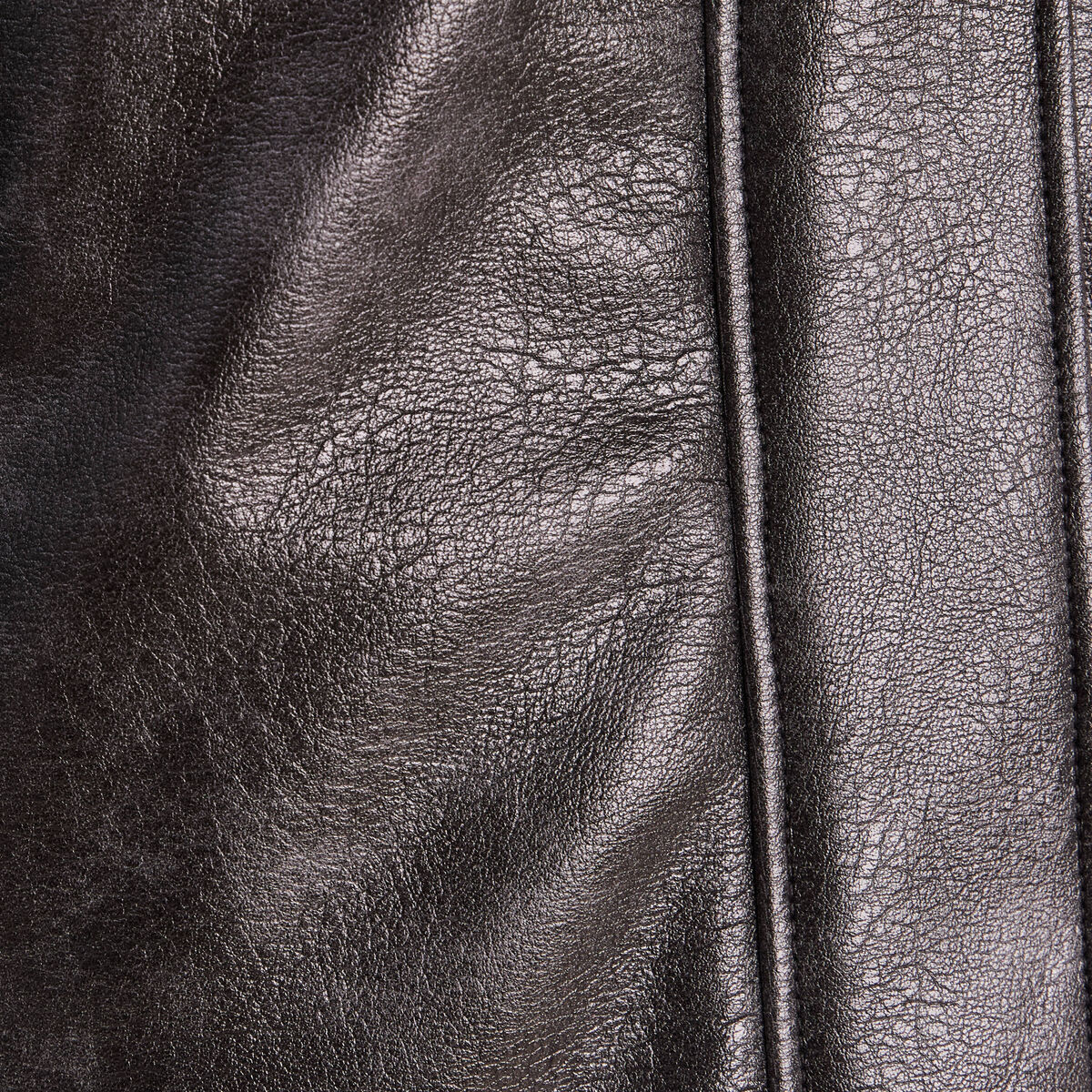 Veste ample col camionneur doubl&eacute;e noir femme