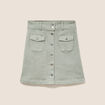 Jupe en jean taille standard vert clair femme