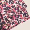 Foulard imprim&eacute; en polyester recycl&eacute; bordeaux femme
