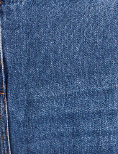 Jupe longue trapèze en jean denim stone femme