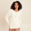 Pull col tunisien ivoire femme