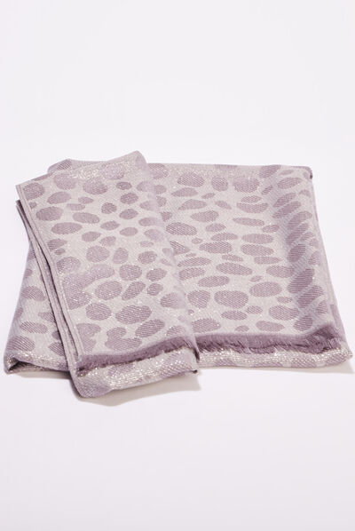 Foulard couleur argent femme