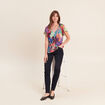 T-shirt manches courtes multicolore femme