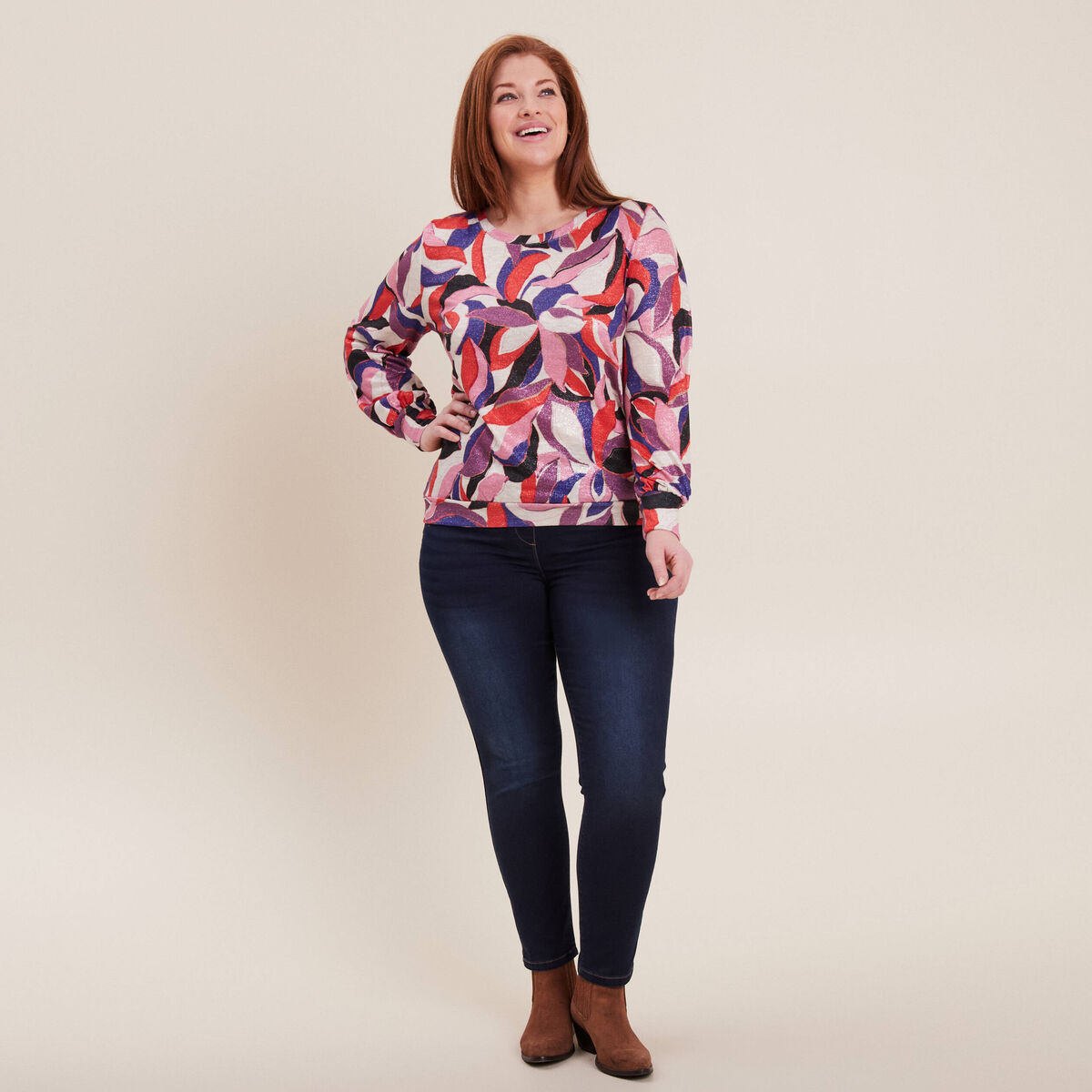 Tregging taille standard denim brut femme