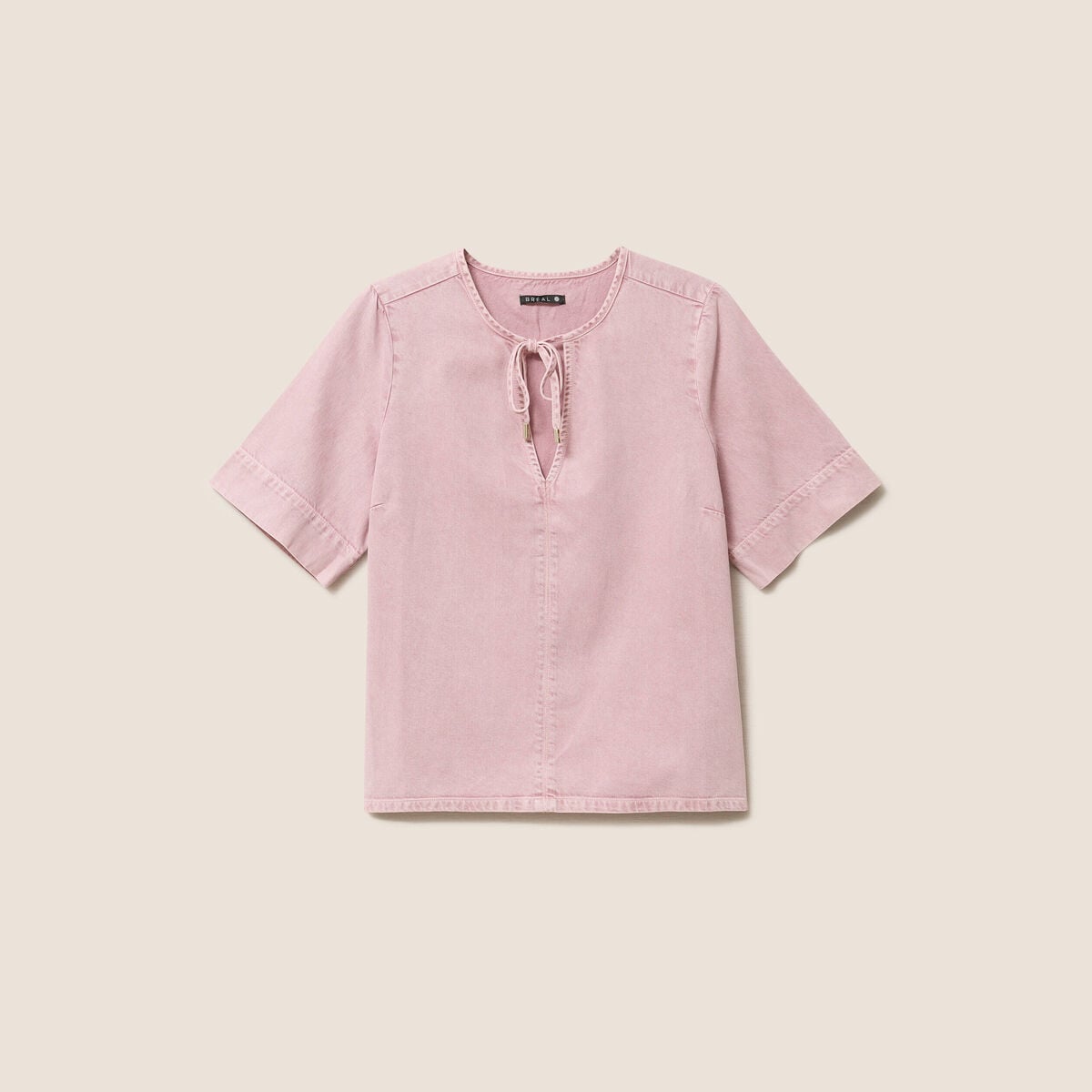 Blouse structur&eacute;e rose femme