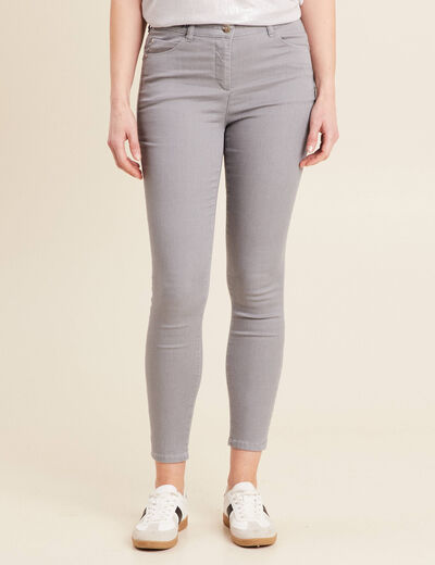 Pantalon magique Le L&eacute;ger coupe ajust&eacute;e denim gris clair femme