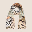 Foulard vert kaki femme