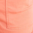 Short droit taille &eacute;lastiqu&eacute;e orange fluo femme