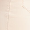 Jean ajust&eacute; taille haute longue ivoire femme