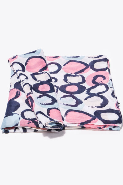Foulard ecru femme