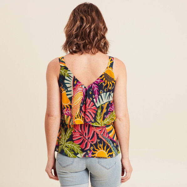debardeur ample sans manches multicolore femme Débardeur ample sans manches multicolore femme