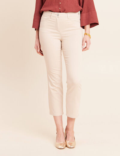 Pantalon magique Le L&eacute;ger coupe droite sable femme