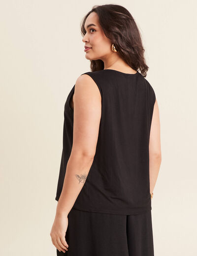 Débardeur sans manches noir femme