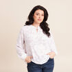 Blouse f&eacute;minine manches longues blanc femme