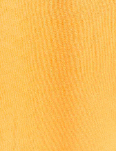 T-shirt manches courtes orange clair femme