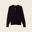 Pull manches longues noir femme