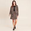 Jupe jacquard taille standard beige femme