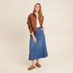 Chemise ample manches longues ecru femme