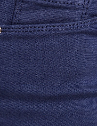 Jean magique ajusté taille standard bleu marine femme