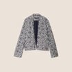 Veste ouverte doublée bleu marine femme