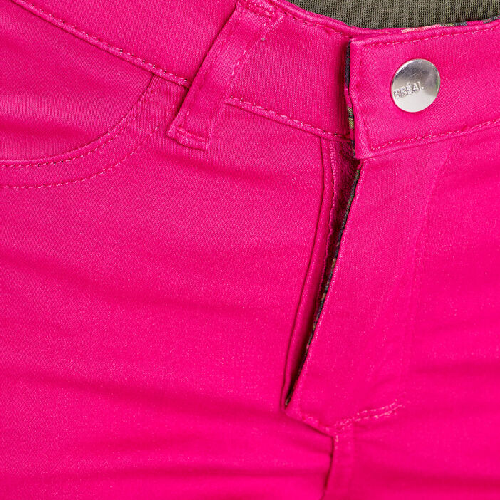 Pantalon réversible confortable rose fushia femme