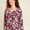 Pull manches longues beige femme