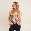 Blouse sans manches multicolore femme