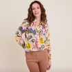 Chemise manches longues multicolore femme