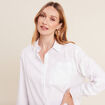 Chemise manches longues ecru femme