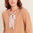 Cardigan manches longues beige femme