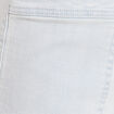 Jean large à coulisse denim bleach femme