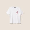 T-shirt manches courtes blanc femme
