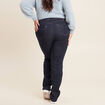 Jean coupe droite taille haute denim brut femme