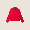 Blouson zipp&eacute; 2 poches rouge femme