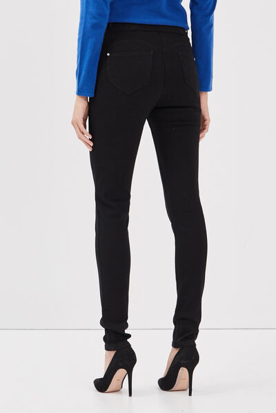 Pantalon magique galbant et confortable noir femme