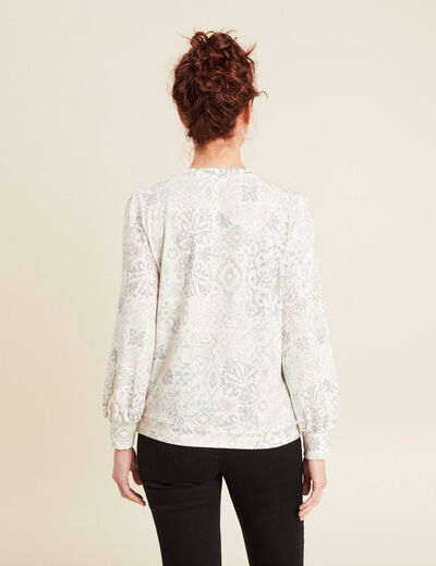 T-shirt manches longues vert clair femme