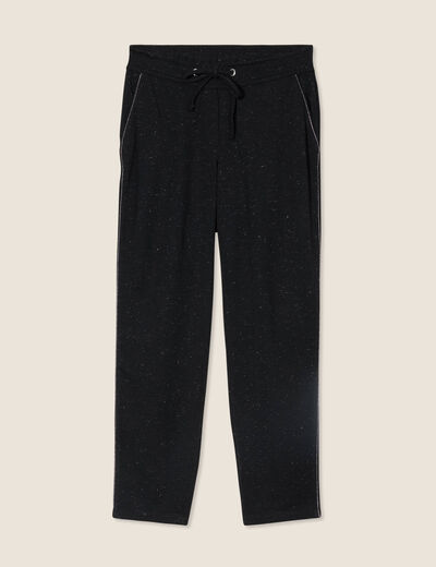 Pantalon jogging 7/8ème noir femme
