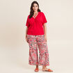 T-shirt manches courtes rouge femme